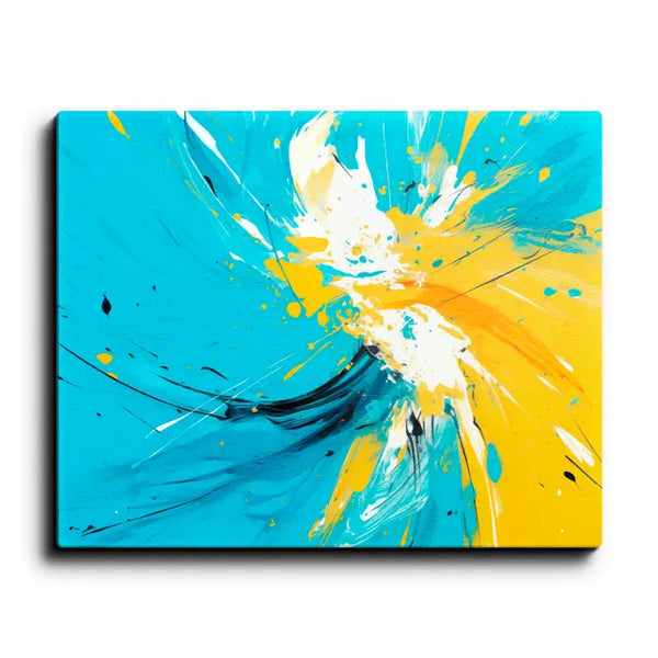 Blue and Yellow Burst