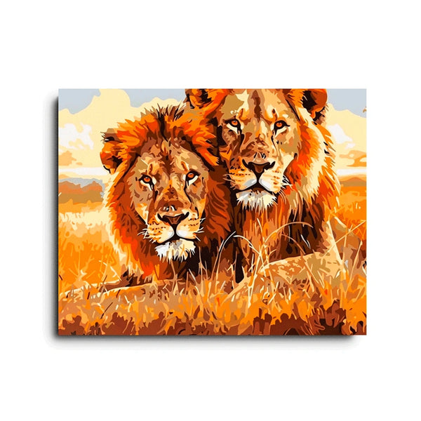 Lions - Majestic Lion Family Bond